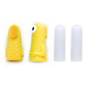 Cooncicy Pet Finger Toothbrush Dog Tooth Brush Kit for Small Breed Cat Toothbrush Finger Teeth Cleaning Tool for Dogs and Cats (Yellow)